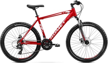 Velosipēds kalnu Romet Rambler R6.2, 26 ", 21" rāmis, balta/sarkana