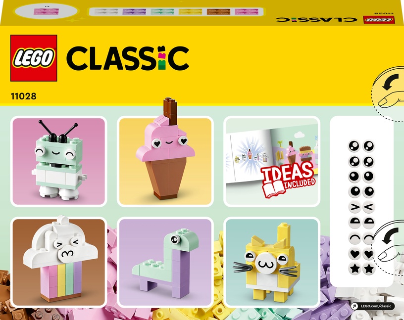 Konstruktor LEGO Classic Loominguline pastelne komplekt 11028