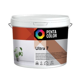 Дисперсионная краска Pentacolor Ultra 7, белый, 10 л