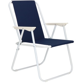 Складной стул Springos GC0049, белый/темно-синий