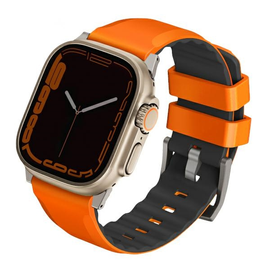 Siksniņa Uniq Strap Linus Apple Watch 1/2/3/4/5/6/7/8/SE/SE2/Ultra 42/44/45/49mm, oranža