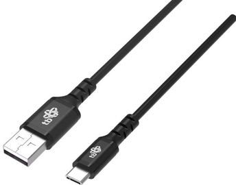 Kabelis TB Quick Charge, 1x USB Type-C/1 x USB Type-A, 2 m, melna