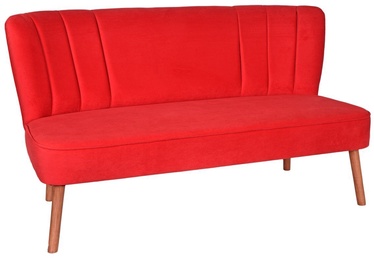 Dīvāns Hanah Home Moon River 2-Seat, sarkana, 140 x 71 x 78 cm