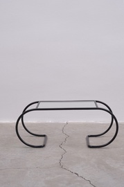 Kafijas galdiņš Kalune Design Layer, melna, 100 cm x 40 cm x 40 cm