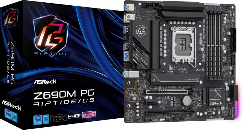 Mātesplate ASRock Z690M PG Riptide/D5