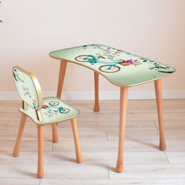 Комплект мебели для детской комнаты Kalune Design PMTK08-CHR-SET, зеленый/дерево
