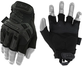Рабочие перчатки перчатки Mechanix Wear M-Pact Fingerless Covert MFL-55-011, текстиль/искусственная кожа/нейлон, черный, XL, 2 шт.