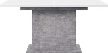 Söögilaud pikendatav Forte, valge/hall, 160 - 200 cm x 90 cm x 76.6 cm