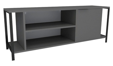 TV galds Kalune Design Bond, melna/antracīta, 120 cm x 30 cm x 54 cm