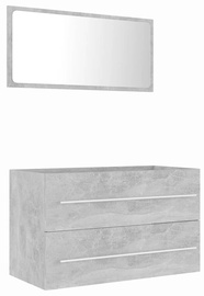 Комплект мебели для ванной VLX 804840, серый, 38.5 x 80 см x 48 см