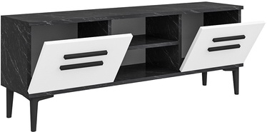TV-laud Kalune Design View, valge/must, 296 mm x 1200 mm x 482 mm