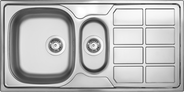 Кухонная раковина Deante Soul ZEO_051A, нержавеющая сталь, 50 см x 100 см x 17 см