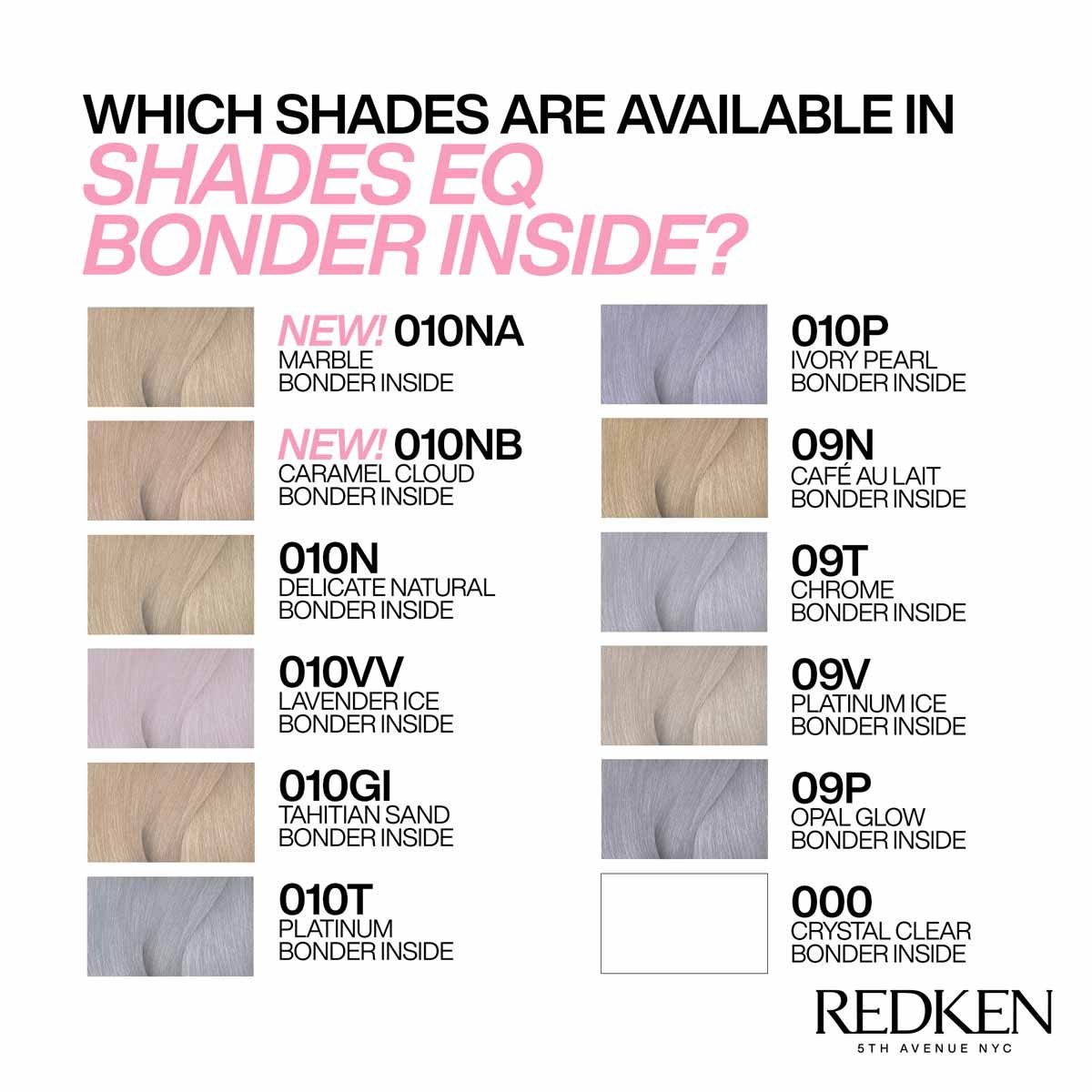 Plaukų dažai Redken Shades EQ Gloss Bonder Inside, Iced Pina, 010NW, 0.