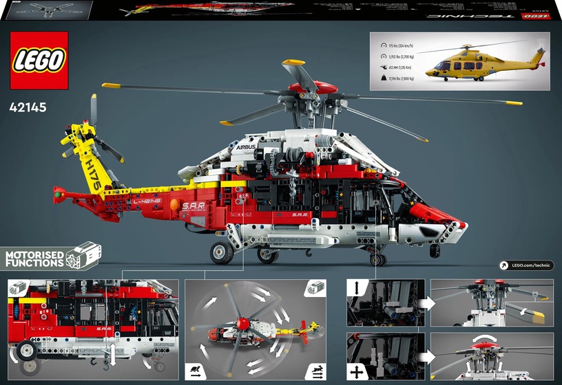 Конструктор LEGO Airbus H175 Rescue Helicopter 42145 (поврежденная упаковка)