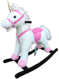 Šūpojošā rotaļlieta Gerardo's Toys Unicorn 59183, koks, plīša