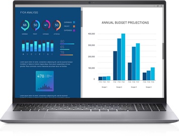 Sülearvuti Dell Vostro 5630, Intel® Core™ i5-1340P, 8 GB, 256 GB, 16 ", Intel Iris Xe Graphics, hõbe