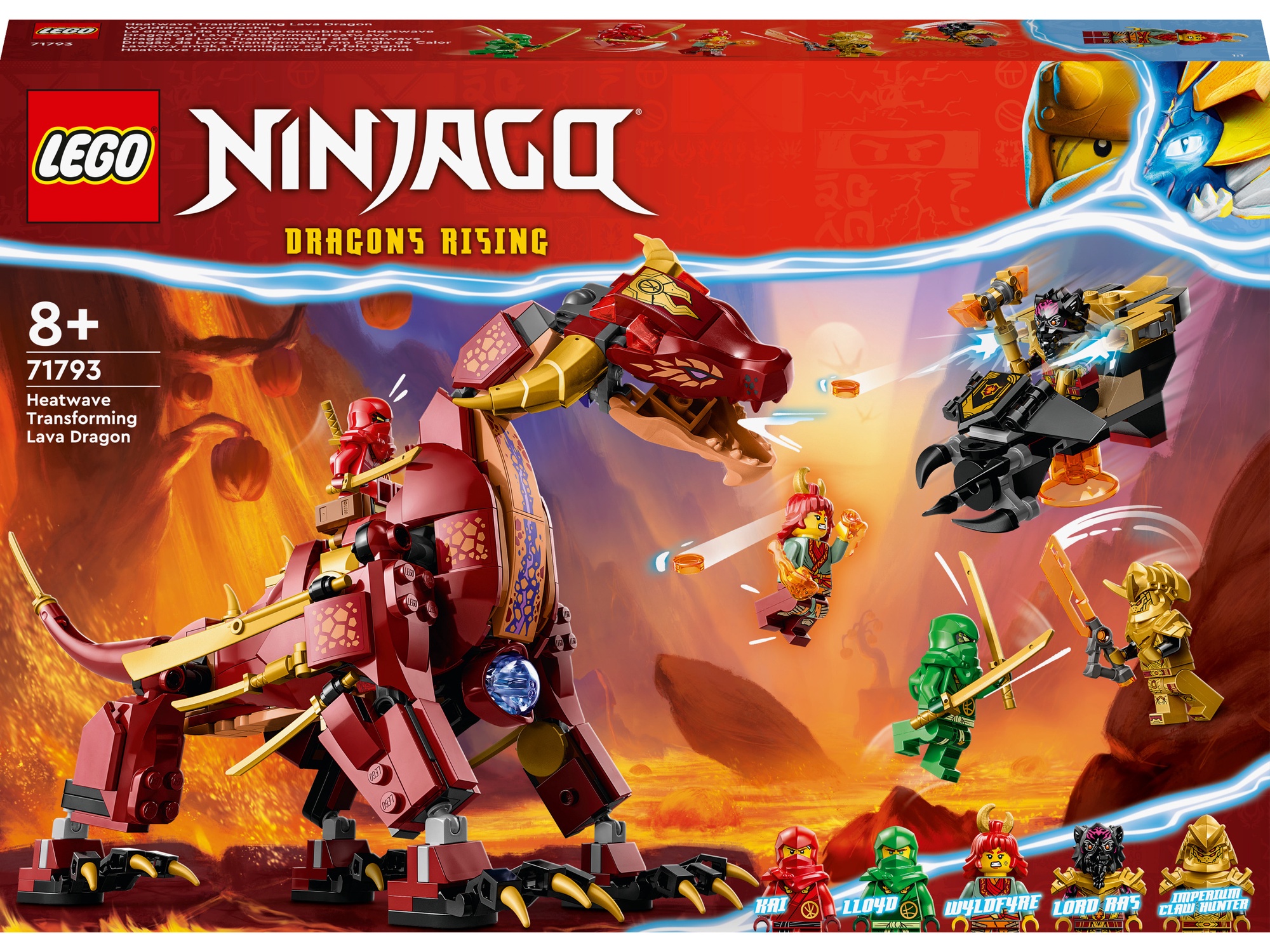 Конструктор LEGO® NINJAGO® Heatwave Transforming Lava Dragon 71793, 479 шт.  - K-rauta