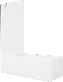 Ванна, со стеной со стенкой, угловые Mexen Cubik, 170 см x 70 см x 40 см, прямоугольник