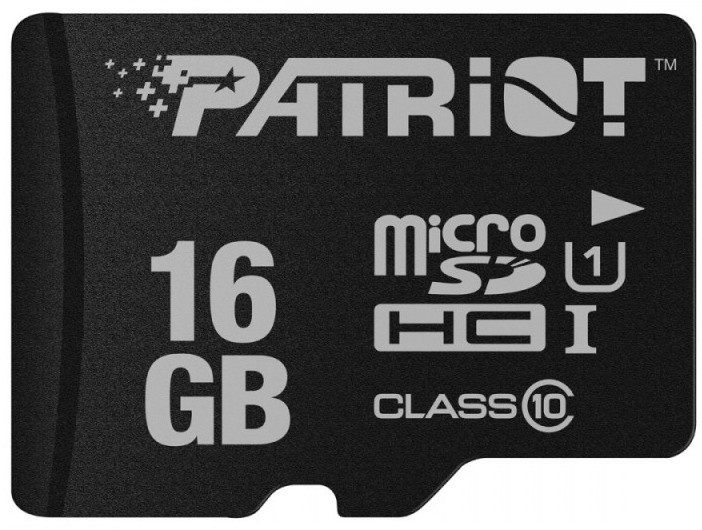 Mälukaart Patriot MicroSDHC LX Series, 16 GB, 80 Mb/s - 10 Mb/s