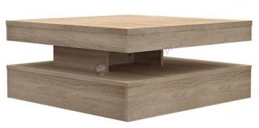 Журнальный столик Forte Turn, дуб сонома, 78 см x 78 см x 35.3 см