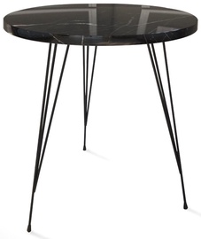 Kafijas galdiņš Kalune Design Sandalf, melna, 40 cm x 40 cm x 44 cm