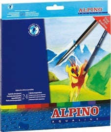 Spalvotieji pieštukai Alpino Aqualine, 24 vnt.