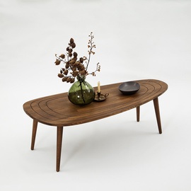 Журнальный столик Kalune Design Sweet, ореховый, 115 см x 50 см x 38 см