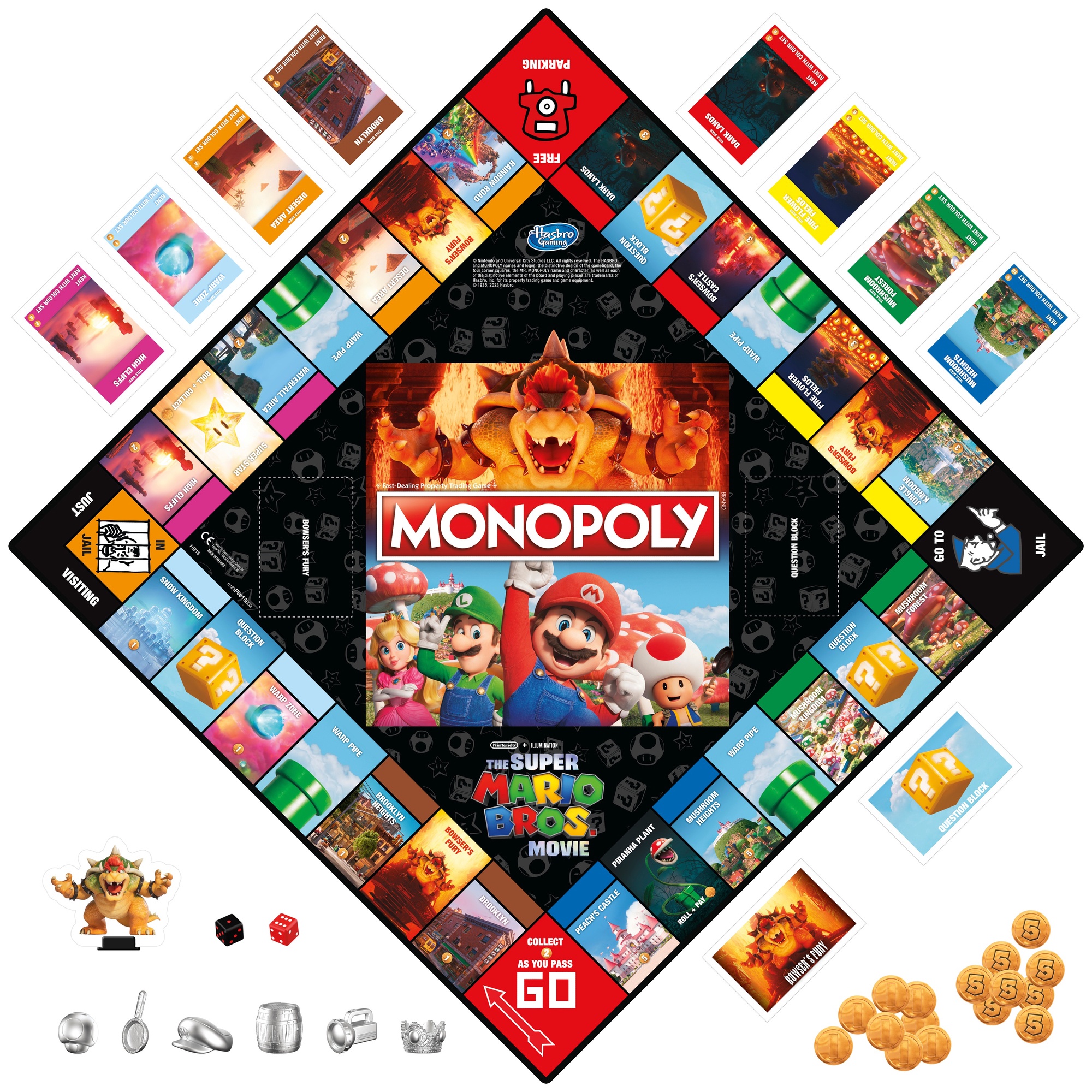 Настольная игра Hasbro Gaming Monopoly Super Mario Movie F6818, LT LV EE  RUS EN Финский - 1a.lt