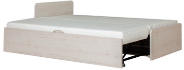 Кровать Bodzio Kortez KOR90-DSP, 90 x 200 cm, бежевый, с матрасом, с решеткой