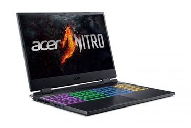 Nešiojamas kompiuteris Acer Nitro 5, Intel® Core™ i7-12650H, 16 GB, 512 GB, 15.6 ", Nvidia GeForce RTX 4060, juoda