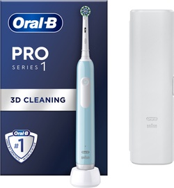 Elektrinis dantų šepetėlis Braun Oral-B Pro Series 1 D305.513.3X, šviesiai mėlynas