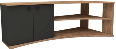 TV galds Kalune Design Termera, brūna/antracīta, 67.7 cm x 135 cm x 48.6 cm