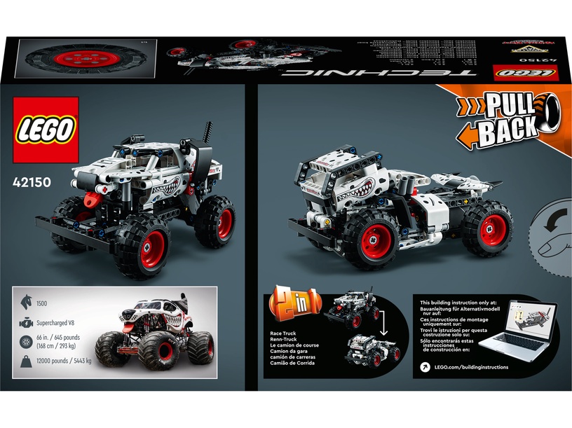 Konstruktors LEGO® Technic Monster Jam™ Monster Mutt™ dalmācietis 42150, 244 gab.