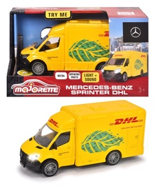 Bērnu rotaļu mašīnīte Majorette Mercedes-Benz Sprinter DHL 213742000, dzeltena