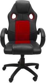 Офисный стул Top E Shop Enzo, 63 x 60 x 108 - 118 см, черный/красный