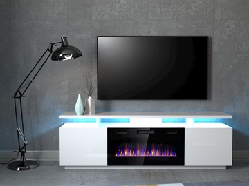 TV-laud Cama Meble Eva, valge, 180 cm x 40 cm x 52 cm