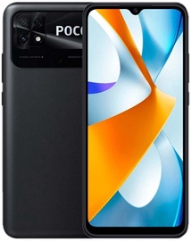 Mobiiltelefon Poco C40, must, 4GB/64GB