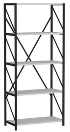 Шкафчики Kalune Design Vega, белый/черный, 64.2 см x 30 см x 150 см