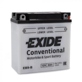 Аккумулятор Exide YB9B, 12 В, 9 Ач, 100 а