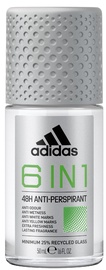Vyriškas dezodorantas Adidas 6In1 48H, 50 ml