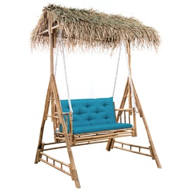 Aiakiik VLX Palm Leaves 3063937, pruun/helesinine, 135 cm x 99 cm x 202 cm