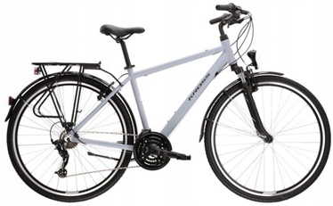 Велосипед городской Kross Trans 1.0, 28 ″, S рама, черный/серый
