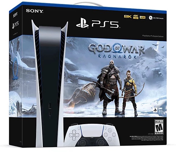 Mängukonsool Sony PlayStation 5 Blu-Ray Edition + God of War: Ragnarök, 825 GB