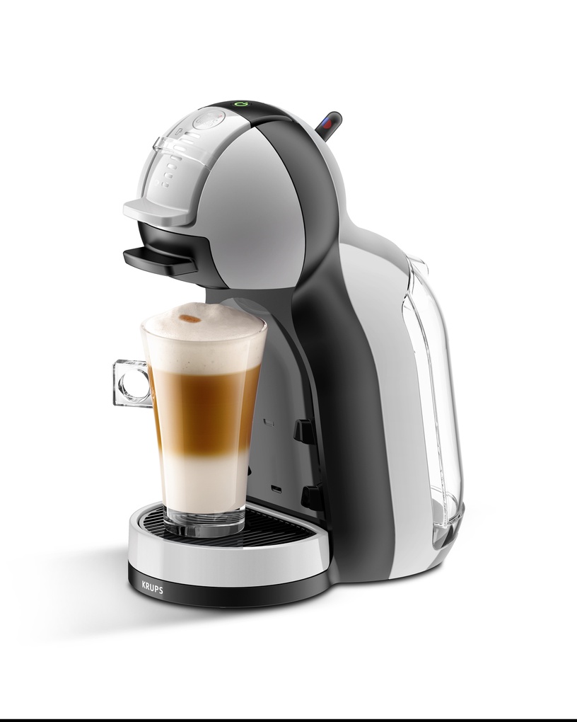Kapsulas kafijas automāts Krups Dolce Gusto Mini Me KP123B, balta/pelēka