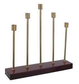 Küünlahoidja Kayoom Art Deco 525 QLI94-BRD, raud, 40 cm, kuldne