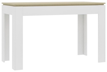 Обеденный стол VLX Chipboard 800761, белый/дубовый, 1200 мм x 600 мм x 760 мм