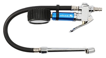 Пистолет HÖGERT Gun With Manometer 5847758, 8 бар, 1/4"