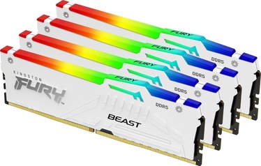 Operatīvā atmiņa (RAM) Kingston Fury Beast RGB White, DDR5, 64 GB, 6000 MHz