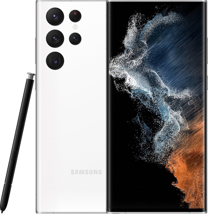 Мобильный телефон Samsung Galaxy S22 Ultra, белый, 12GB/256GB