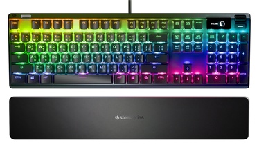 Клавиатура Steelseries Apex 7 Blue EN, черный